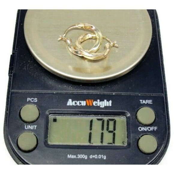 925 Twisted Earrings Hoop Hinge Clasp Sterling Silver Vintage Patina Thailand - Picture 2 of 4